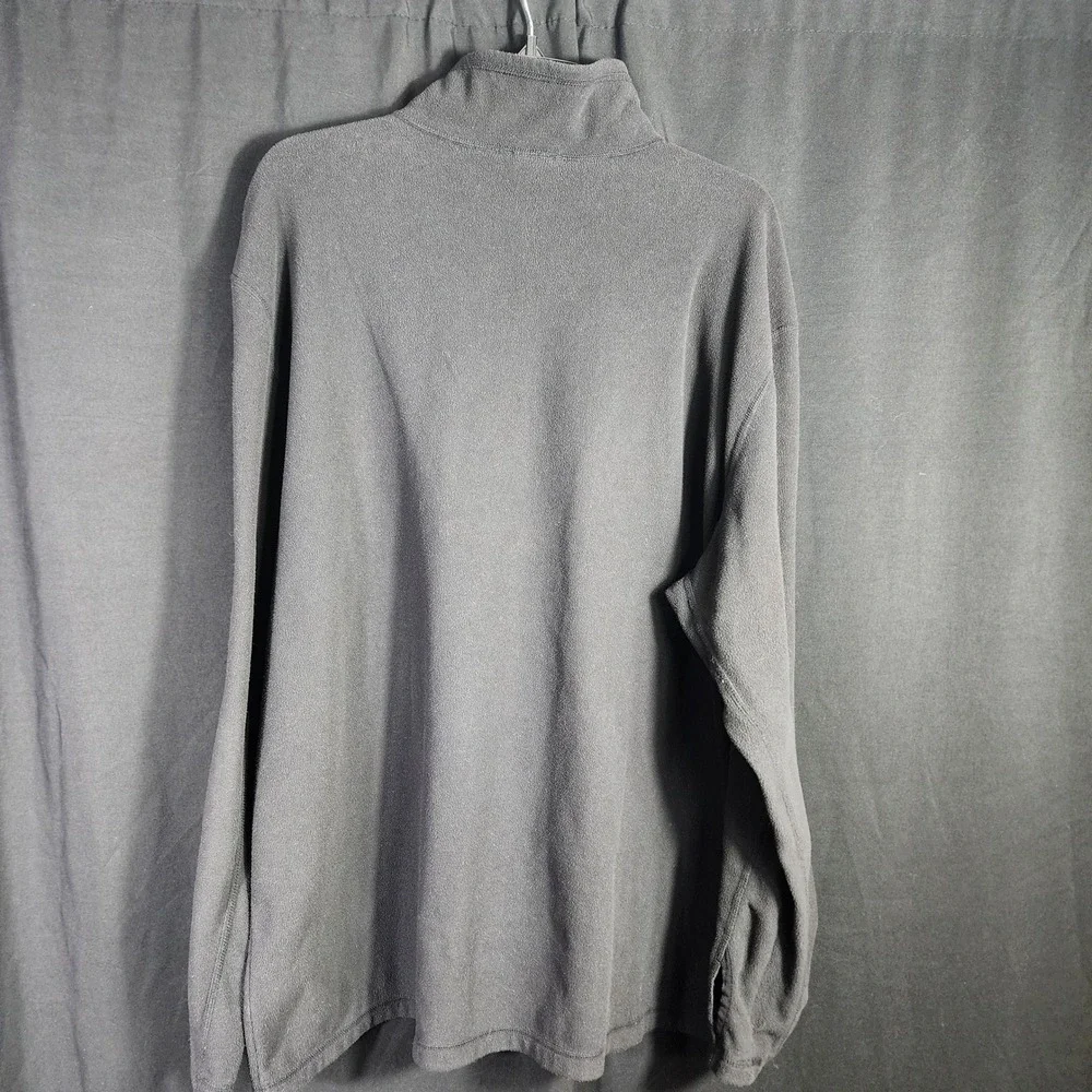 The North Face Men Fleece 1/4 Zip Pullover Sweater XXL‎ Black Thumbholes Pocket